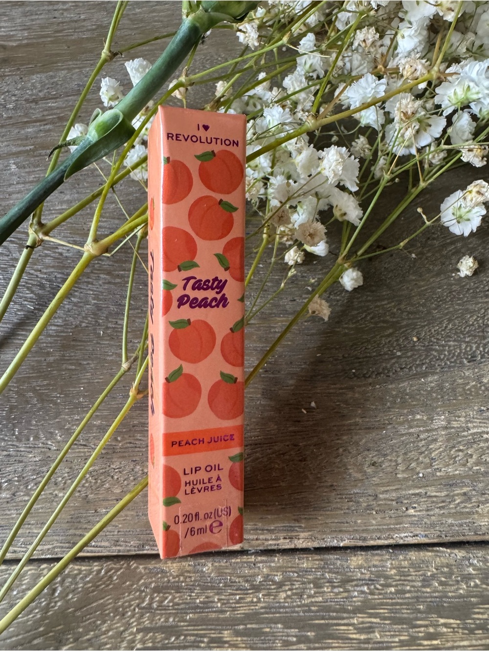 Revolution Tasty Peach Lip Oil - Peach Juice New